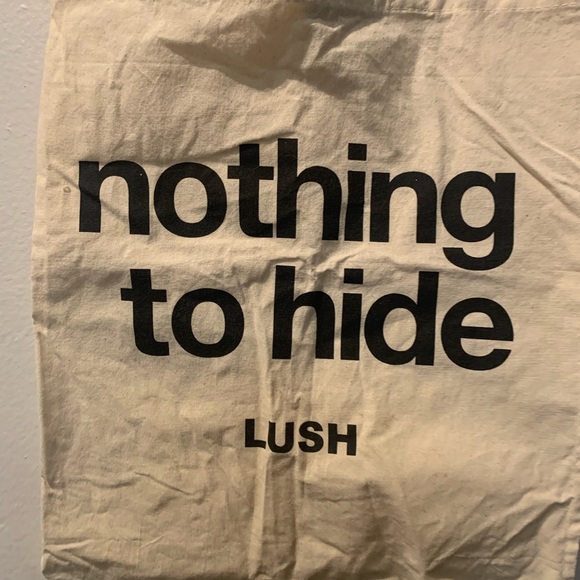 Limited Edition Nothing To Hide Lush Swag Canvas Tote - Picture 2 of 3